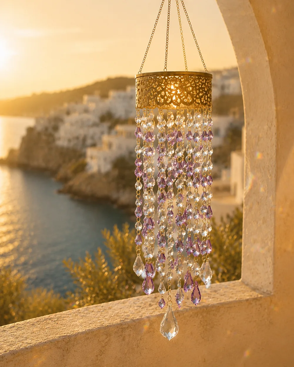 Lavender Dream el yapımı kristal güneş yakalayıcı